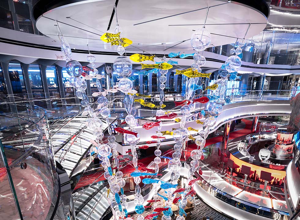 Danza del Mare, Venini sculpture | MSC Cruises Danza del Mare, Venini sculpture | MSC Cruises