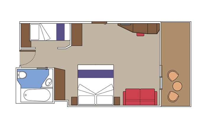 MSC Grandiosa Cabin: Suite Fantastica Blueprint MSC Grandiosa Cabin: Suite Fantastica Blueprint