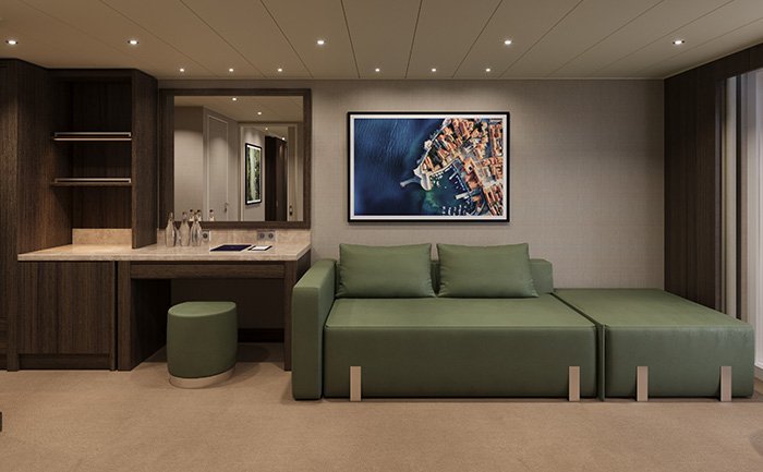 MSC Yacht Club Executive & Family Suite with balcony, MSC Poesia | MSC Cruises MSC Yacht Club Executive & Family Suite with balcony, MSC Poesia | MSC Cruises