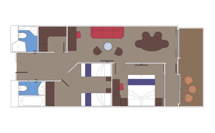 Two-Bedroom Grand Suite Aurea, MSC Seashore | MSC Cruises Two-Bedroom Grand Suite Aurea, MSC Seashore | MSC Cruises